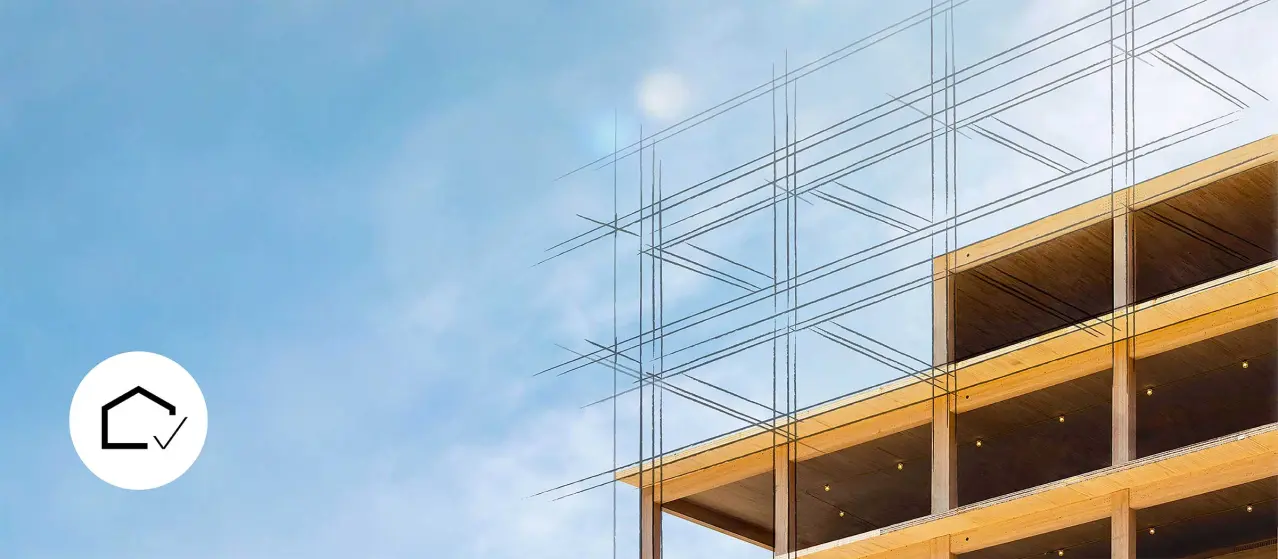 Moderne Holzbauweise, mehrgeschossiger Holzbau, Massivholz