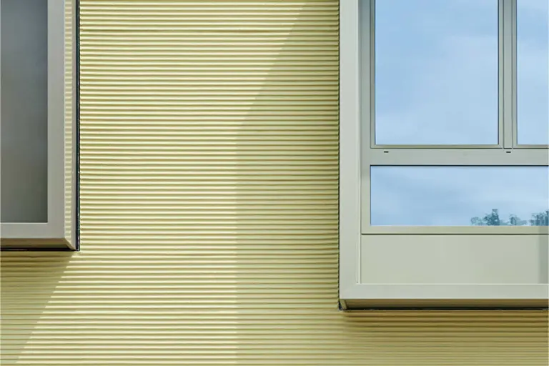 Detailaufnahme Fassade, gestalt mit StoSignature Putztextur