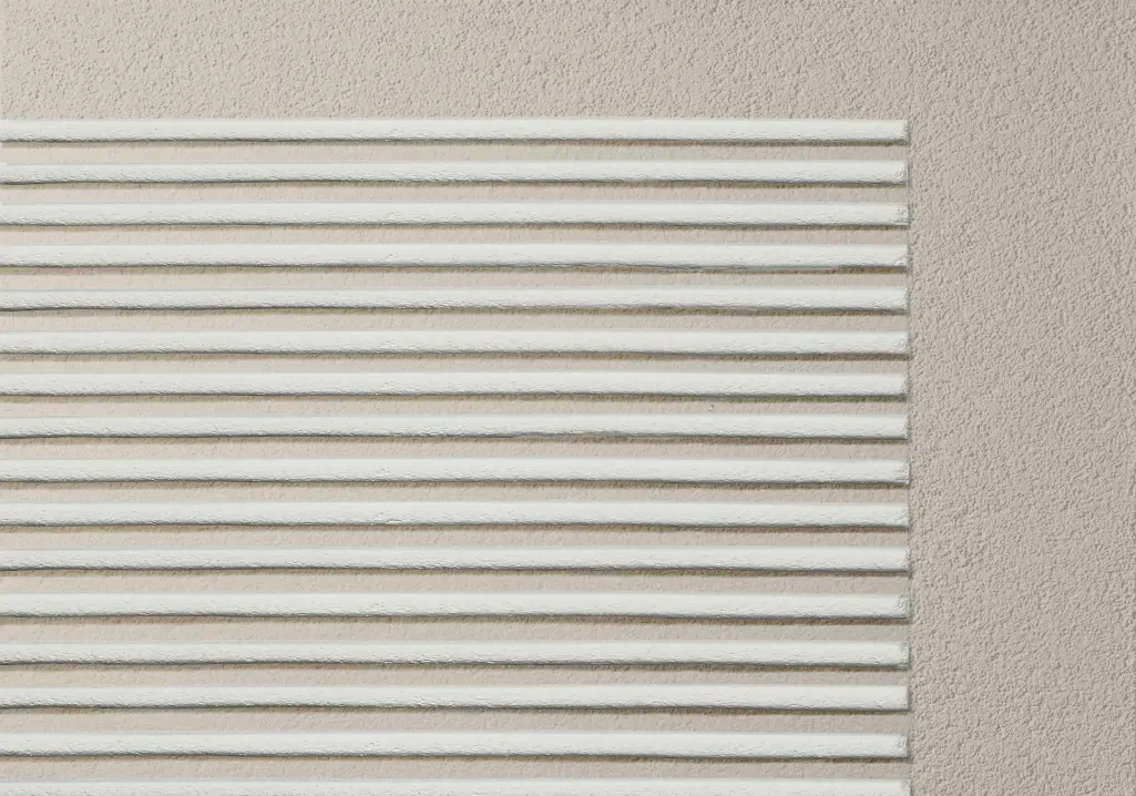 Fassadenputz Putzfassade mit StoSignature Textur Linear 30