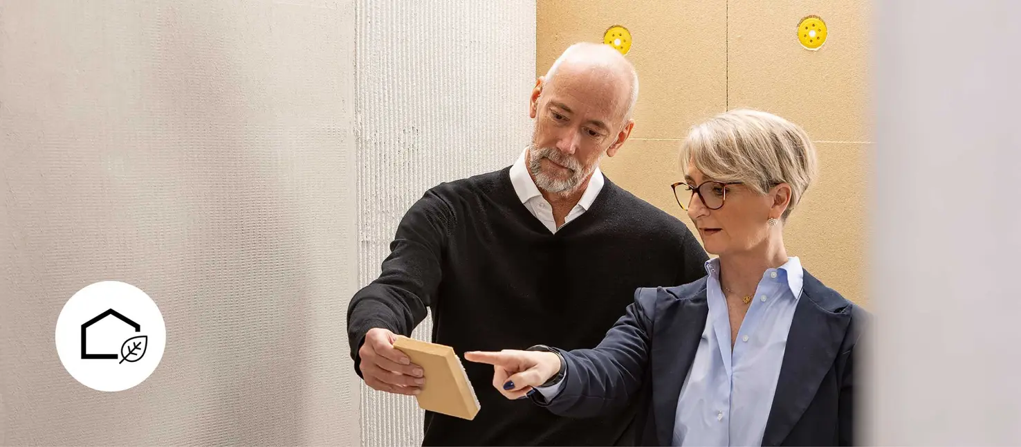 Nachhaltigstes WDVS von Sto: StoTherm AimS®, Begutachtung Dämmung