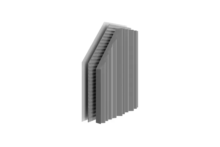 Oberfläche plastische Fassadenelemente für Gebäudeklasse 5