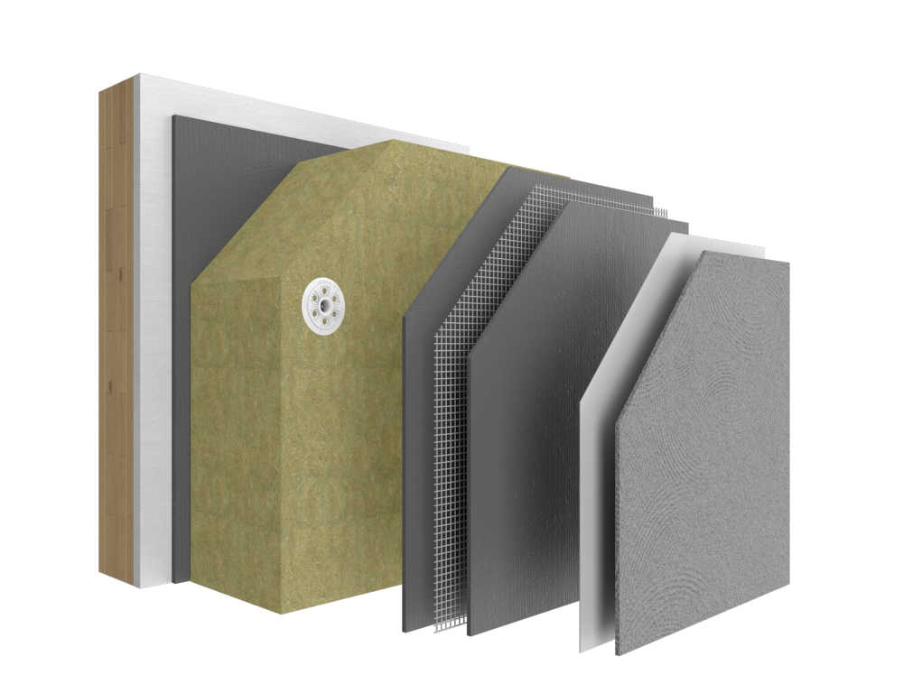 WDVS mit Steinwolle für Gebäudeklasse 5