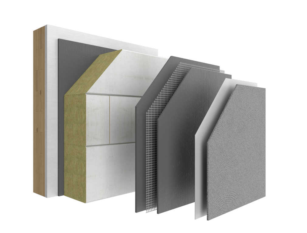 WDVS mit Steinwolllamelle für Gebäudeklasse 5