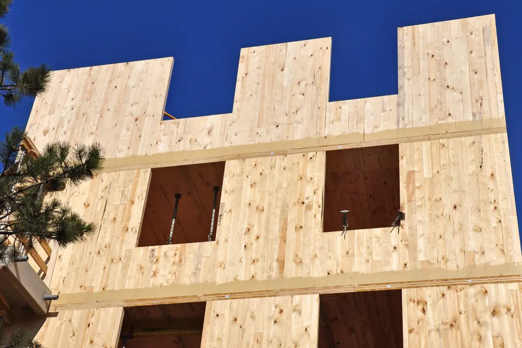 Holzbauarten: Bild eines Objektes mit Brettsperrholz