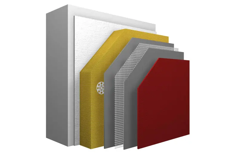 Systemaufbau nichtbrennbares WDVS StoTherm classic® S1