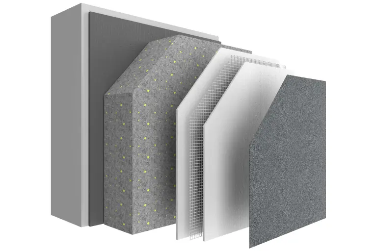 Wärmedämmverbundsystem Aufbau: StoTherm Classic® mit allen Schichten