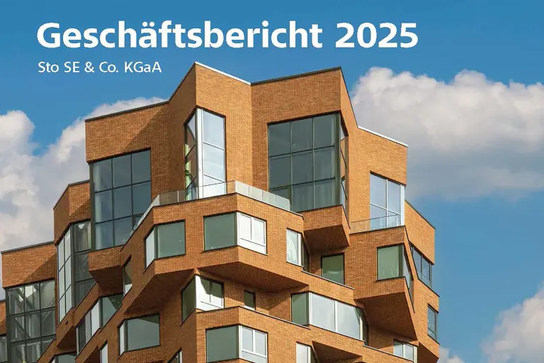 Titelbild Geschäftsbericht 2025 von Sto