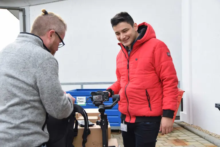 Videodreh mit Azubis