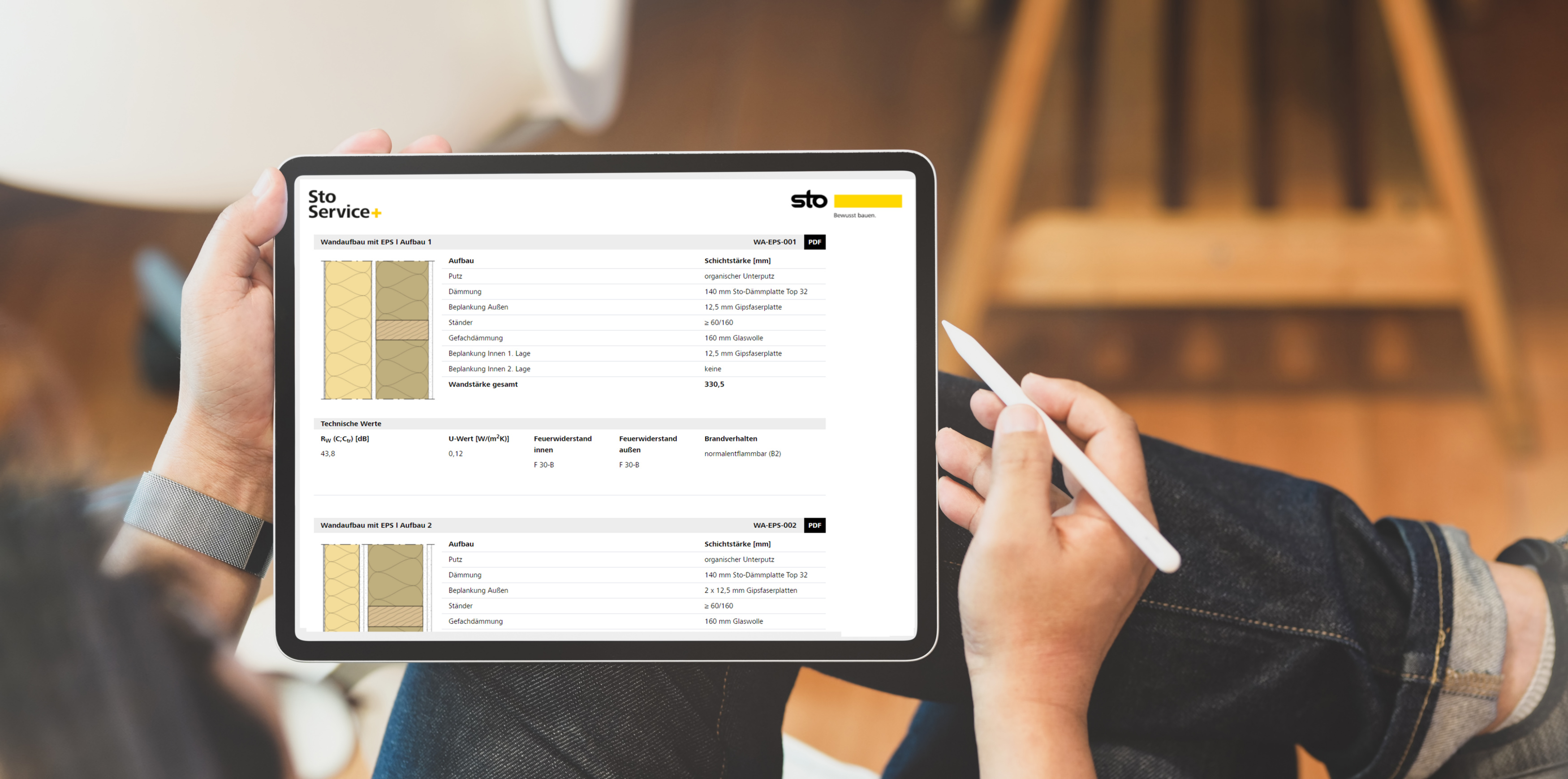 Der digitale Wandaufbau-Konfigurator erlaubt den schnellen Vergleich unterschiedlicher Holzbaukosntr
