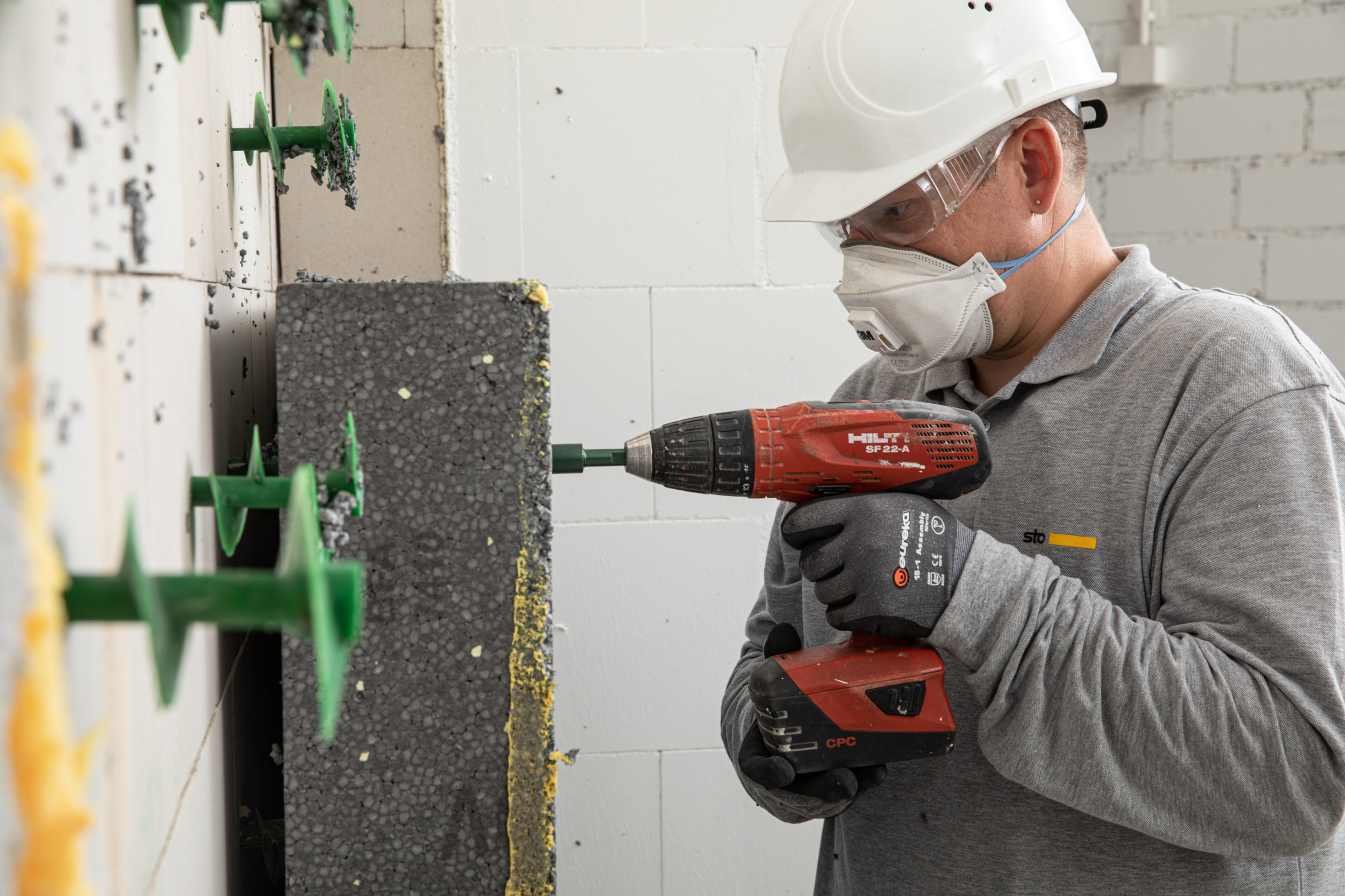 StoFix Circonic: ein mechanischer Dämmplattenbefestiger für Wärmedämm-Verbundsysteme WDVS von Sto