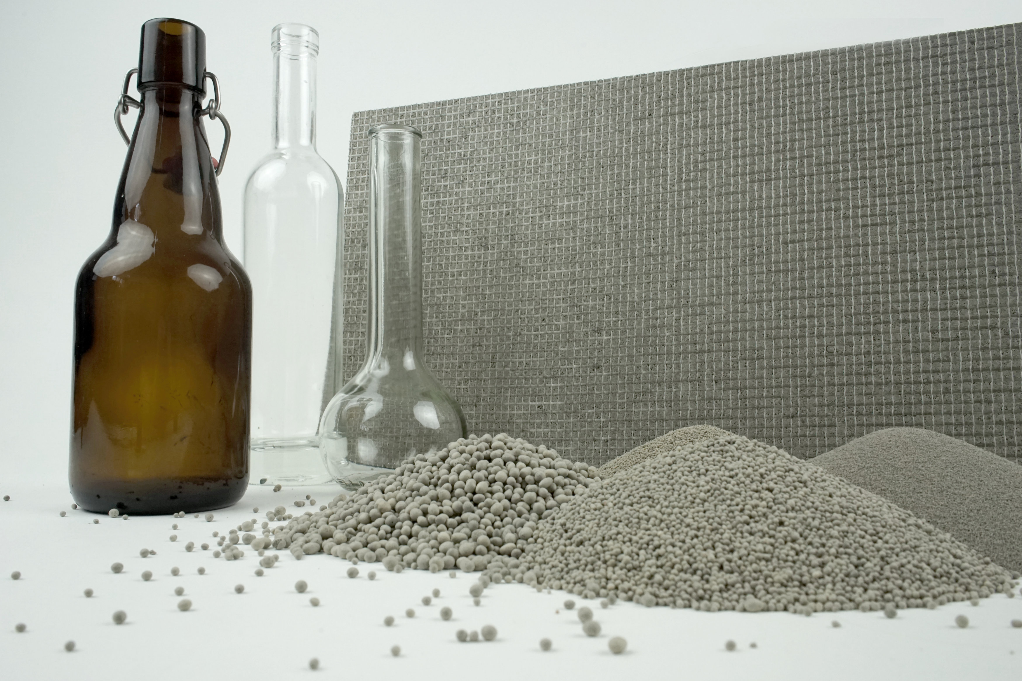Blähglasplatten bestehen aus recyceltem Altglas
