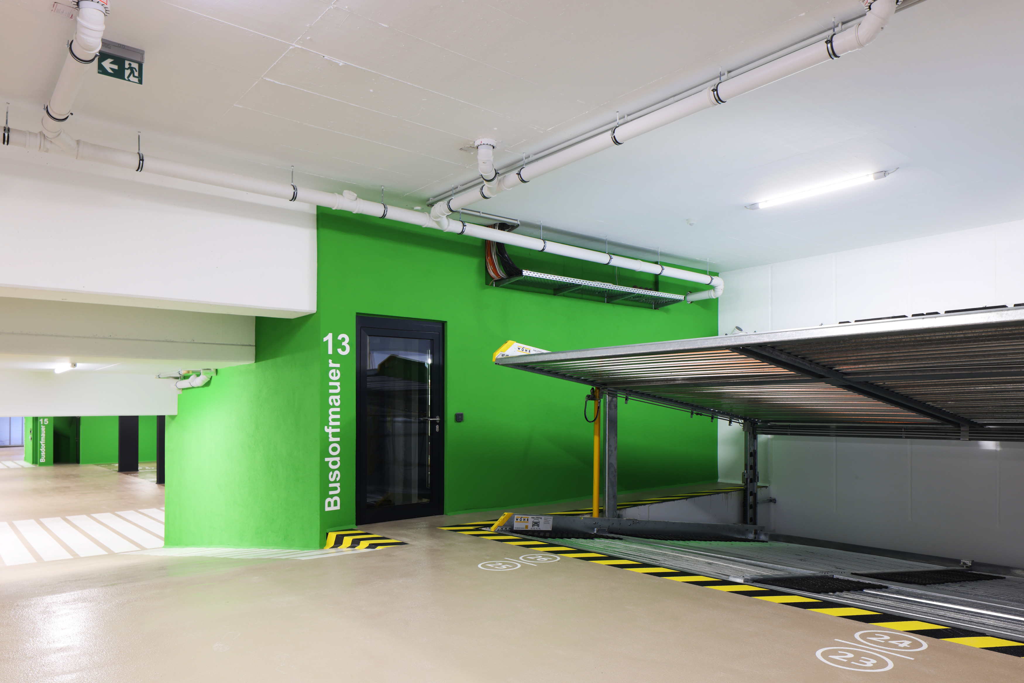 Tiefgarage des Quartiers von Wydenbrück in Paderborn 