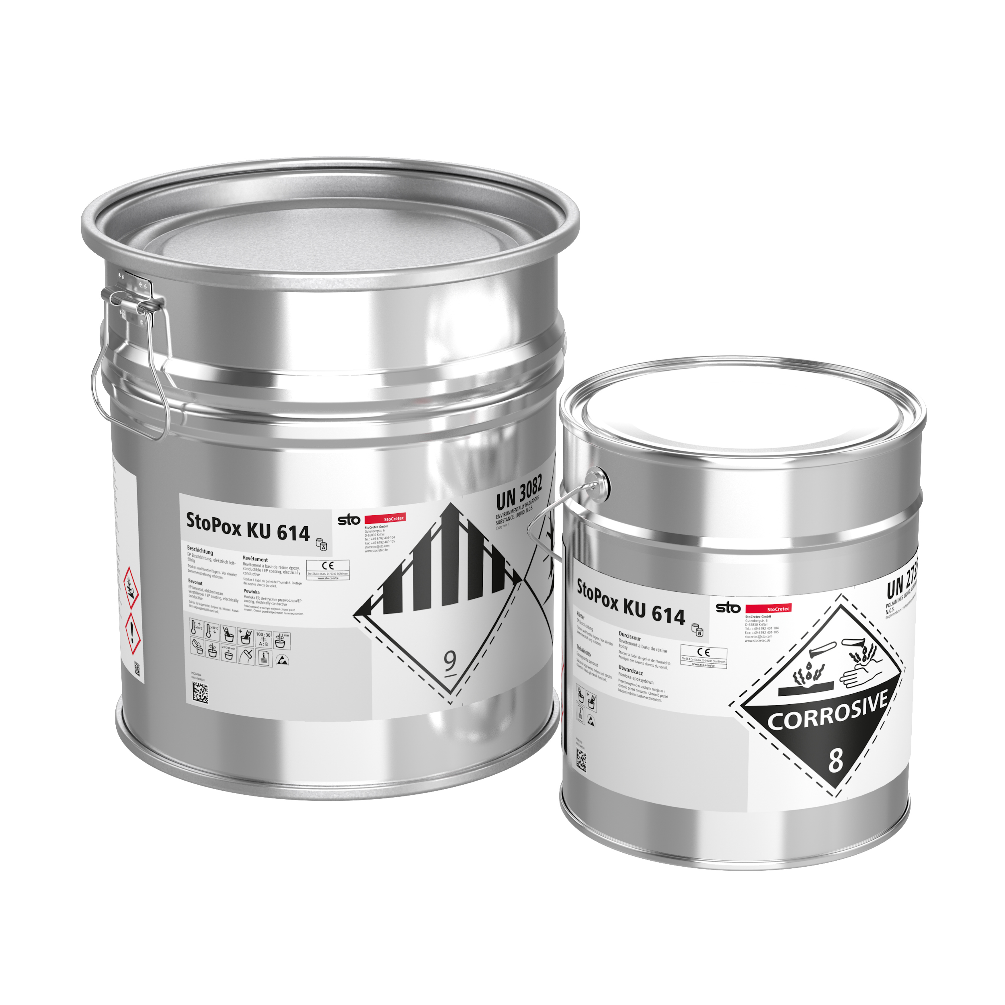 Die neue ableitfähige Epoxidharz-Beschichtung StoPox KU 614 verläuft sehr gut und lässt sich dadurch