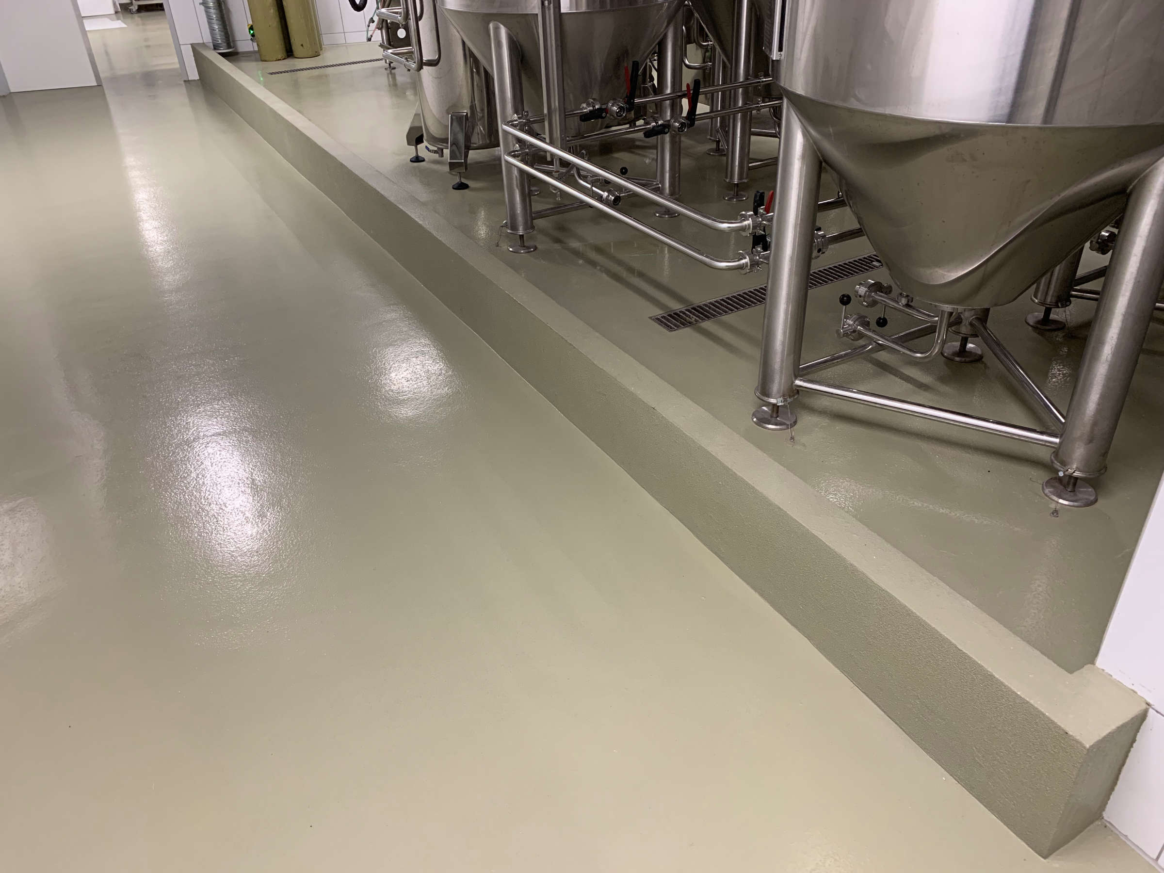 Das Bodensystem StoFloor Food KU 601 in der Schau-Brauerei.