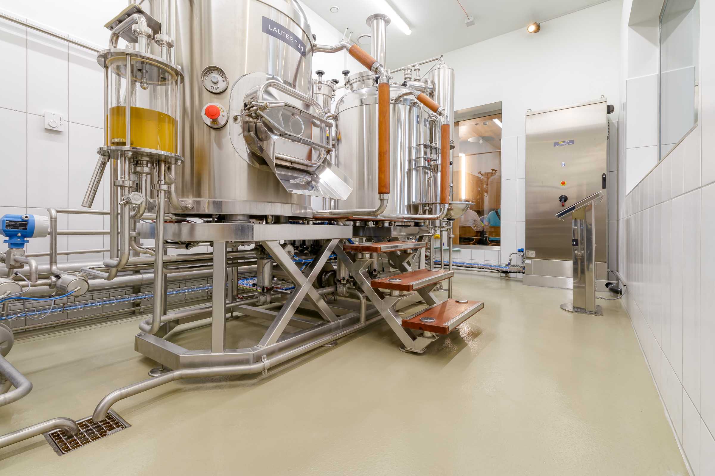 Das Bodensystem StoFloor Food KU 601 in der Schau-Brauerei.