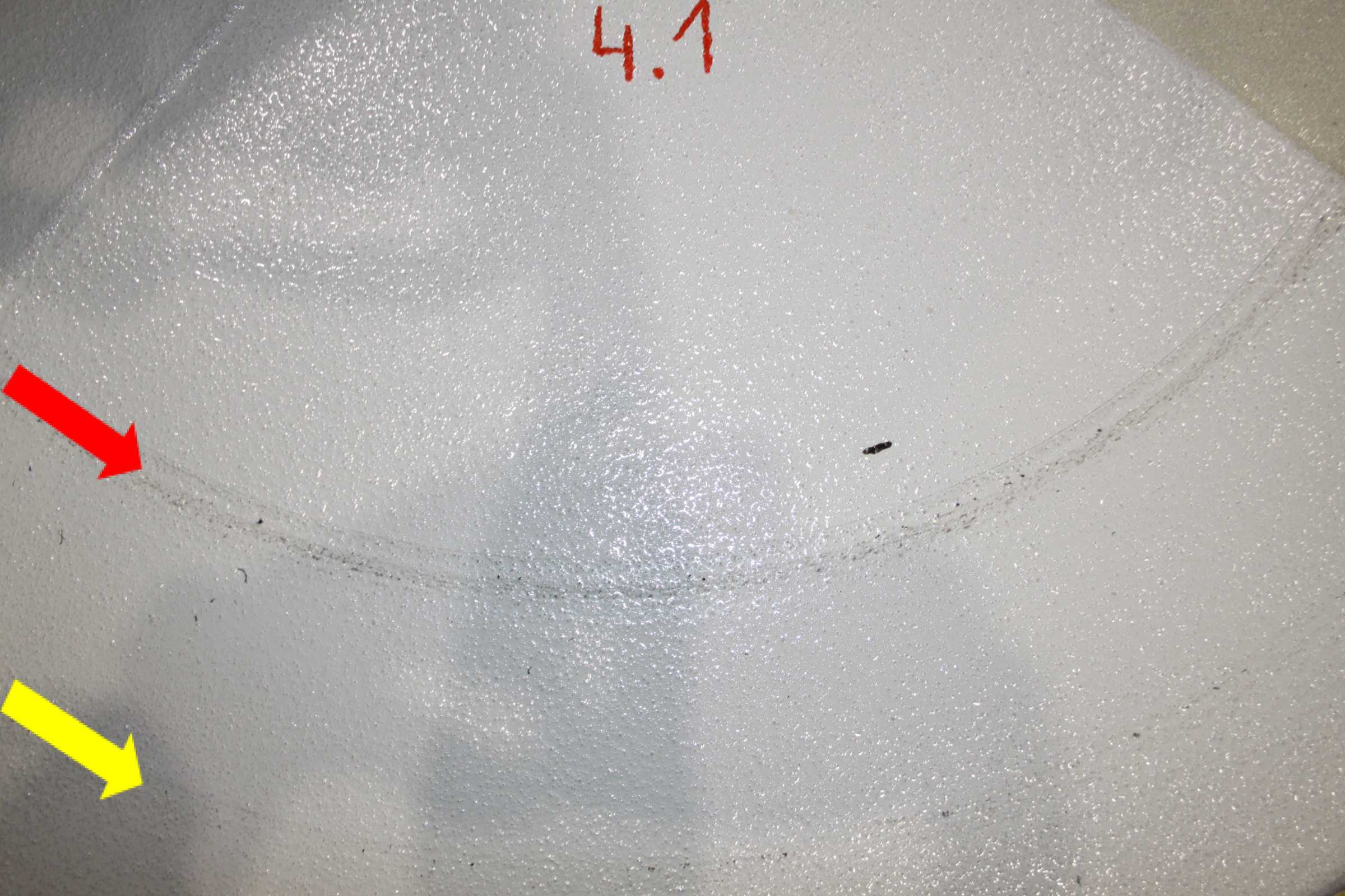 Verschleißtest an der TU Kaiserslautern. Der Testboden – StoFloor Traffic Elastic 590 EP (OS 8.15)