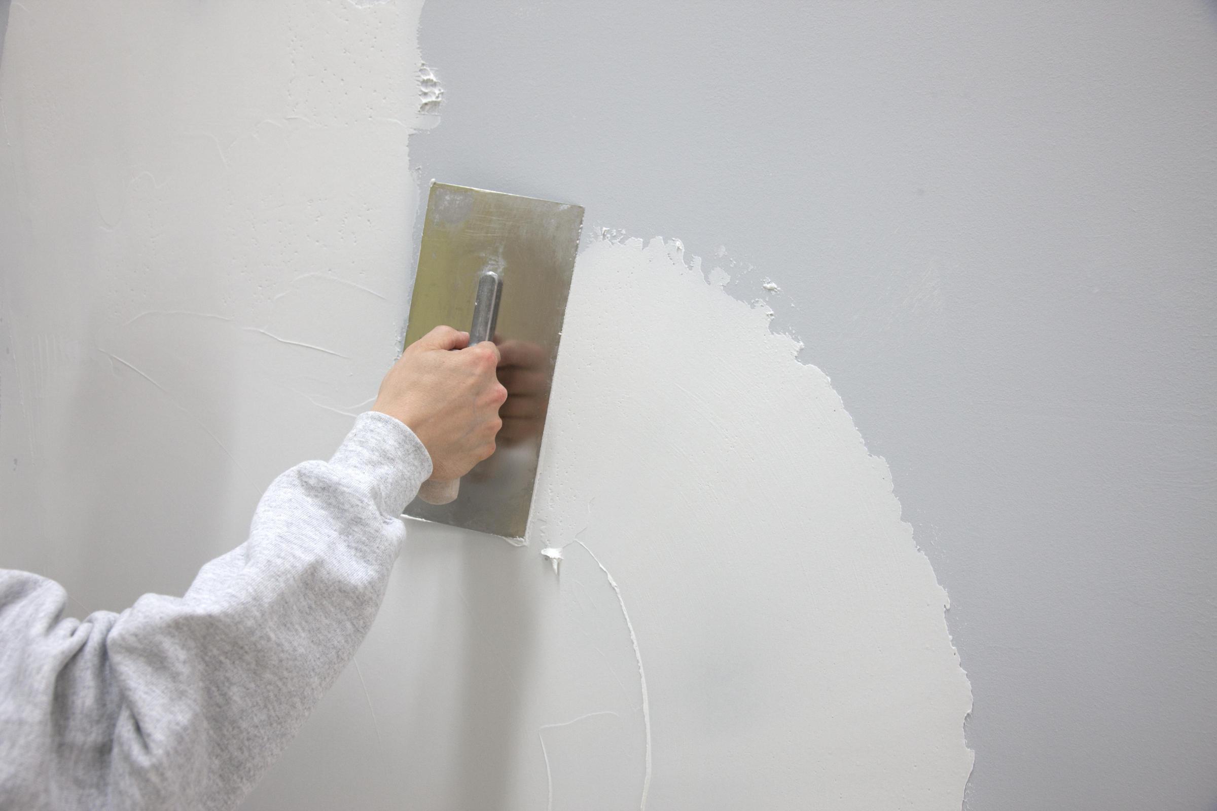 Verspachtelung von Gipskartonplatten 
