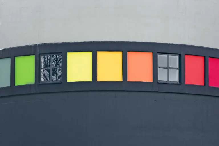 Außenansicht des Wasserturms, Jülich, DE, Detailaufnahme