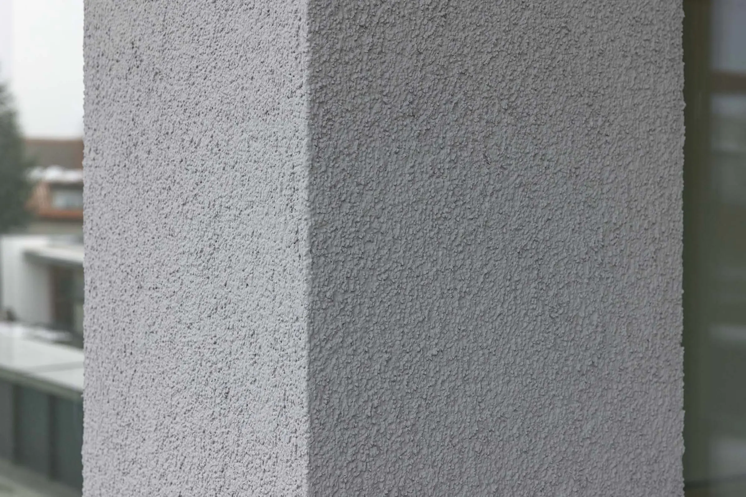 Aufnahme eines Mehrfamilienhauses, Holzbauweise gedämmt mit StoTherm Wood