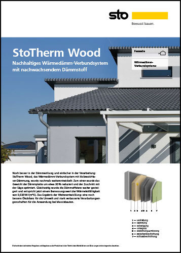 Titelbild: StoTherm Wood Nachhaltiges Wärmedämm-Verbundsystem mit nachwachsendem Dämmstoff