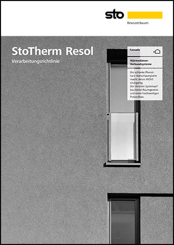 Titelbild: StoTherm Resol Verarbeitungsrichtlinie