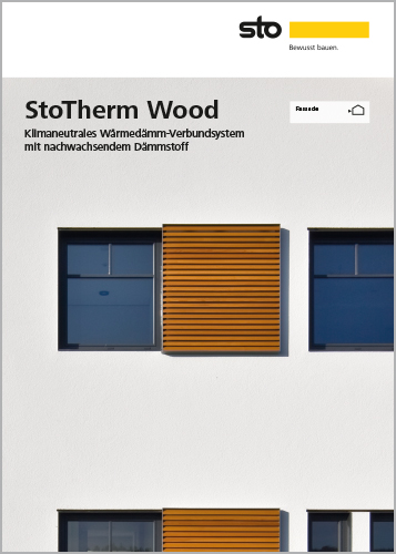 Titelbild: StoTherm Wood Klimaneutrales Wärmedämm-Verbundsystem mit nachwachsendem Dämmstoff