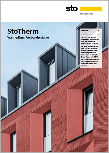 Titelbild: StoTherm - Wärmedämm-Verbundsysteme