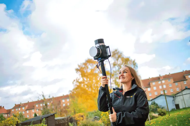 Sto Klimaservice Fassadenscan von Sto Projektmanagerin