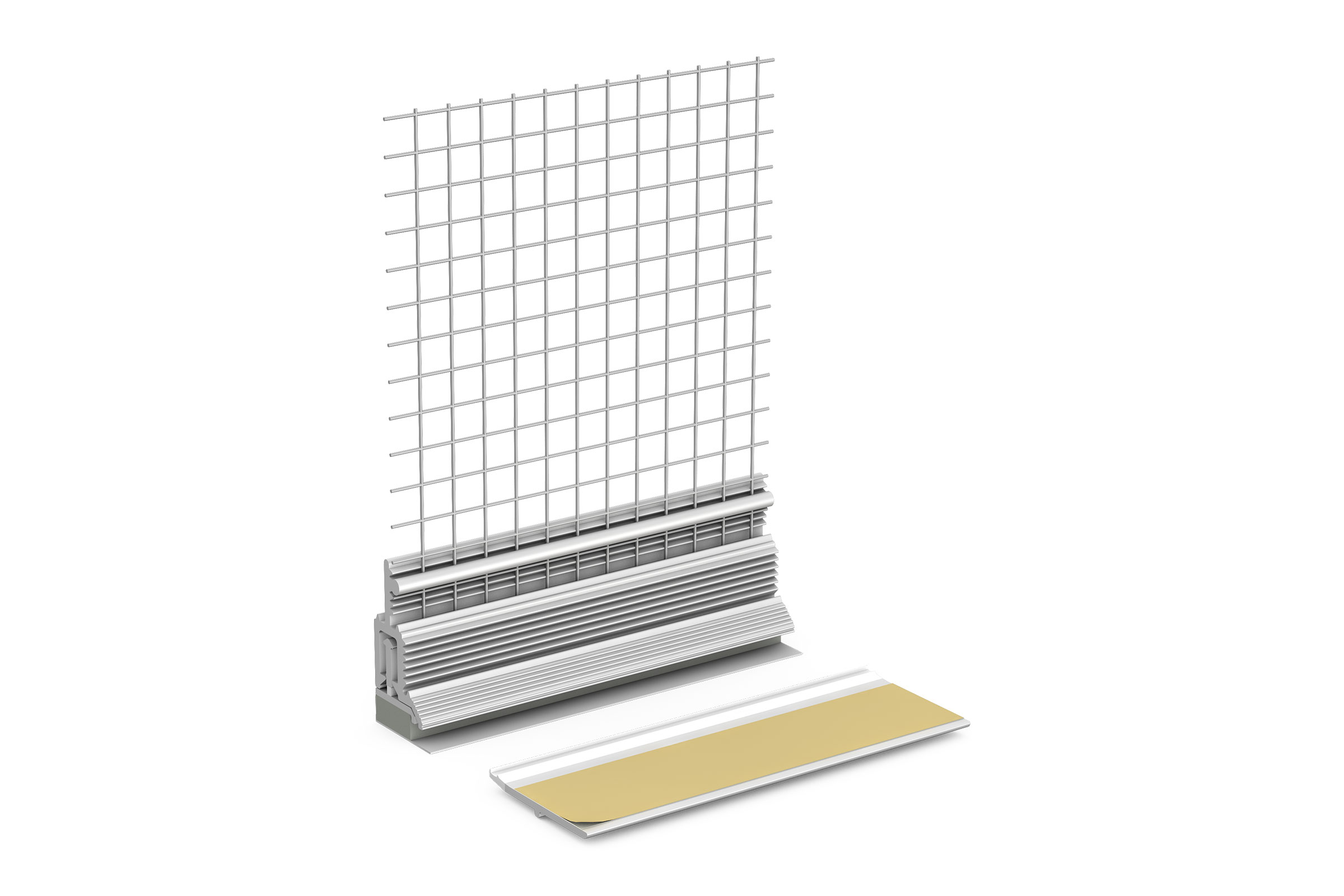 Die Anputzleiste StoProfile Seal Perfect S bildet eine Schattenfuge.