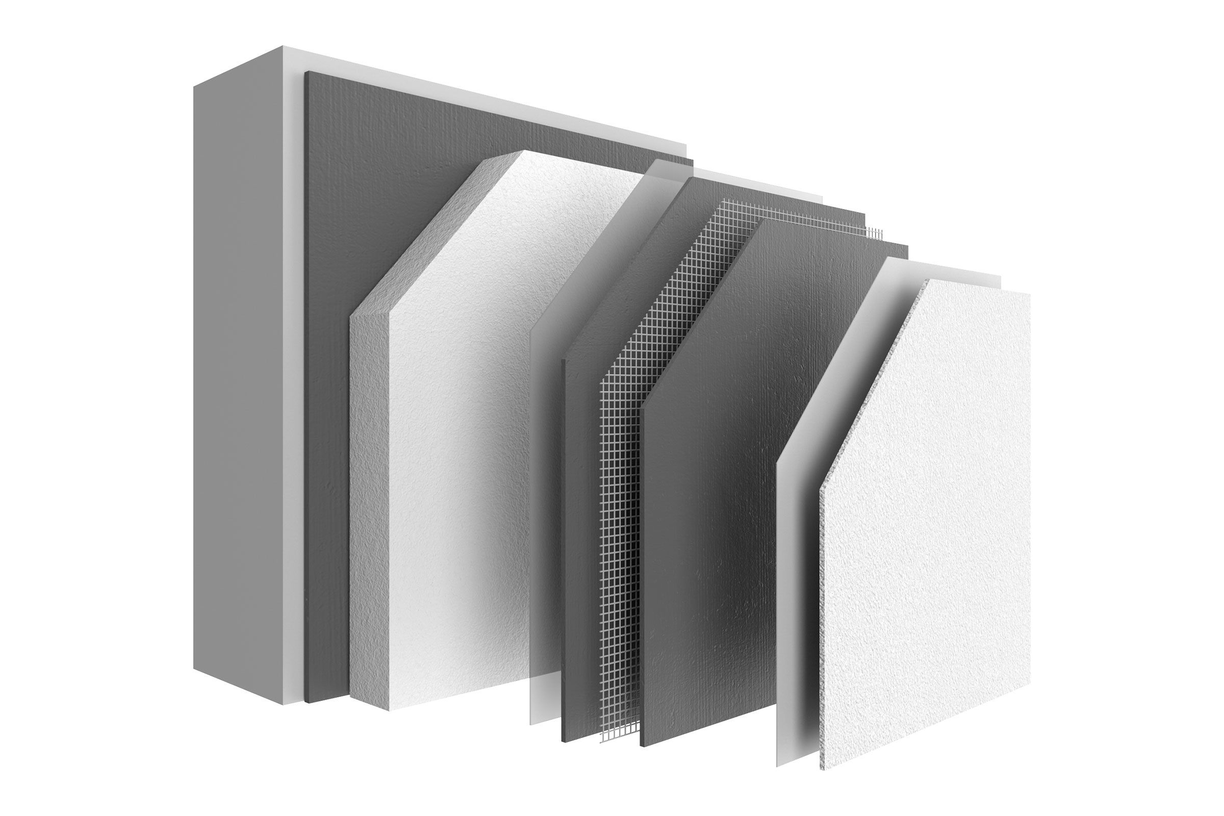 Systemaufbau für StoTherm In Comfort mit neuer Mineralschaumplatte