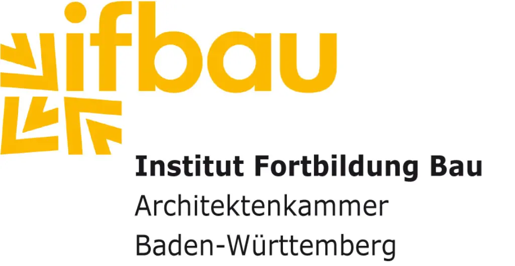 Logo ifbau, gelbe Schrift