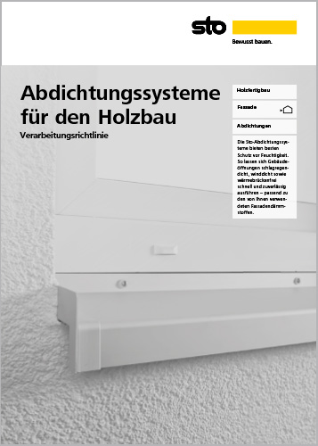 Titelbild Verarbeitungsrichtline Abdichtungssysteme für den Holzbau
