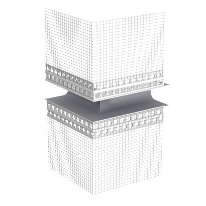 Sto-Dehnfugenprofil E Außeneckstück
