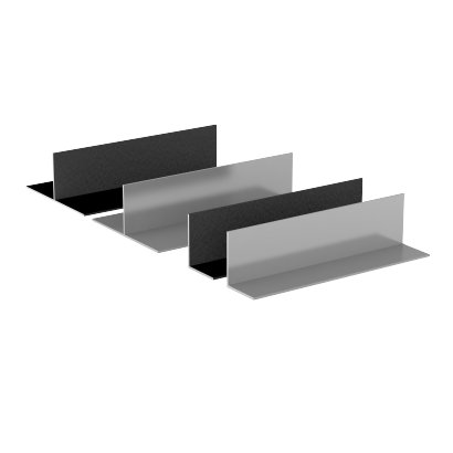 Sto-Aluminium-T- und L-Profil glatt